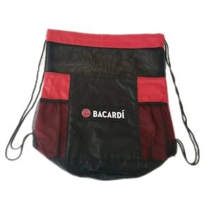 New NWT Bacardi Rum Drawstring Cinch Sack Bacardi Backpack Gym Bag